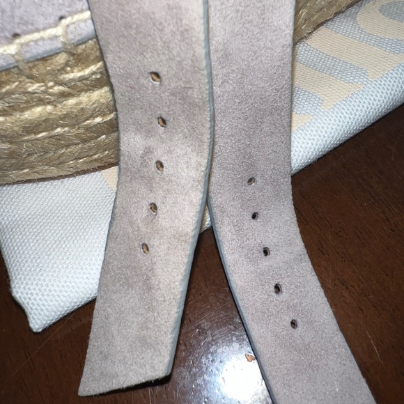 Chloe Lauren Espadrille Suede Wedge in Grey - Picture 5 of 8